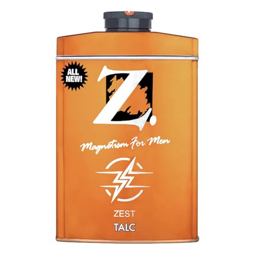 Image of Z Magnetism Zest Deodorizing Talcum Powder for Men | Signature Citrusy & Fresh Fragrance | Fights Body Odor & Ensures Long Lasting Freshness | Suitable for All Skin Types - 100g