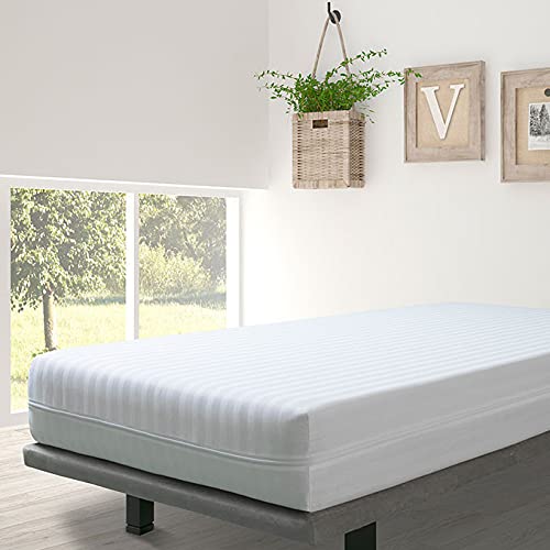 Velfont VELAMEN - Funda col. algodón 100% 80x190 Blanco Raso labrado
