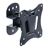 イーサプライ 壁掛けテレビ金具 19～43インチ 耐荷重20kg 角度調整 上下 左右 首振り 汎用 VESA規格 モニター ディスプレイ EEX-TVKA021