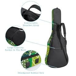 Housse de guitare en tissu Oxford épais rembourré avec boucle de suspension et sangle de cou Motif tête de mort, Multicolore., 42.9×16.9×4.7 in, Sac de transport tendance pour guitare - Les Beatles, Paul McCartney, John Lennon, RIngo Starr, George Harrison Housse de guitare en tissu Oxford épais rembourré avec boucle de suspension et sangle de cou Motif tête de mort, Multicolore., 42.9x16.9x4.7 in, Sac de transport tendance pour guitare – Image 3