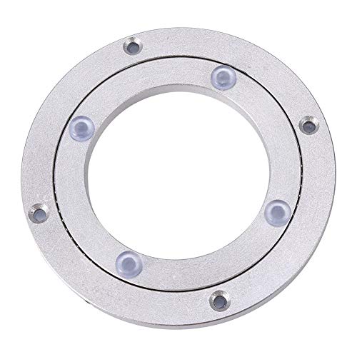 Heavy Duty Aluminium Alloy Rotating Bearing Turntable Turntable Round Dining Table Smooth Swivel Plate for Kaleidoscopes Tabletop Serving Trade Show Displays(10 inchH8.5MM)