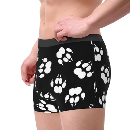 CUTEDWARF Wolf paw prints Men's Underwear Boxer Shorts Men Boxer Briefs Mens Printed Brief4
