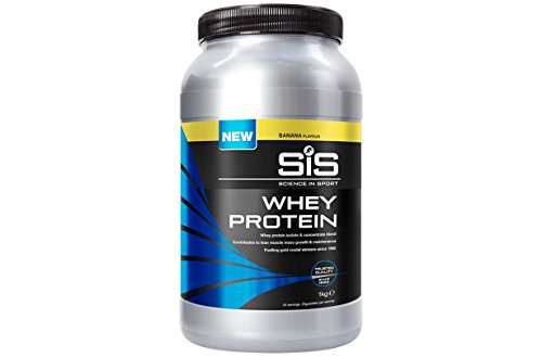 SiS Suero de Proteína en Polvo para Suplemento de Deportistas en Desarrollo de Masa Muscular, Sin Trigo y Sin Gluten, 1 kg (33 Porciones), Fresa