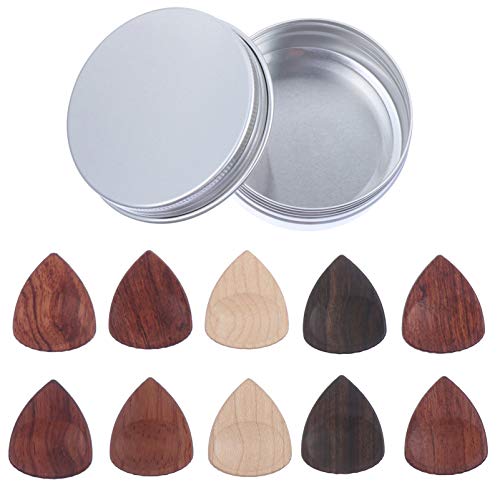 JOPESA Médiators en Bois avec Support de boîte de Rangement for Guitares acoustiques électriques Basses 10 pièces… - Les Beatles, Paul McCartney, John Lennon, RIngo Starr, George Harrison JOPESA Médiators en Bois avec Support de boîte de Rangement for Guitares acoustiques électriques Basses 10 pièces…