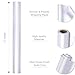 WRAPAHOLIC White Matte Wedding Gift Wrapping Paper,Solid Color Pearl Glossy Wrapping Paper - Perfect for Baby Shower,Valentine's Day,Birthday,DIY Bouquet(17in x 32.8ft Roll, 46 Sq. Ft)