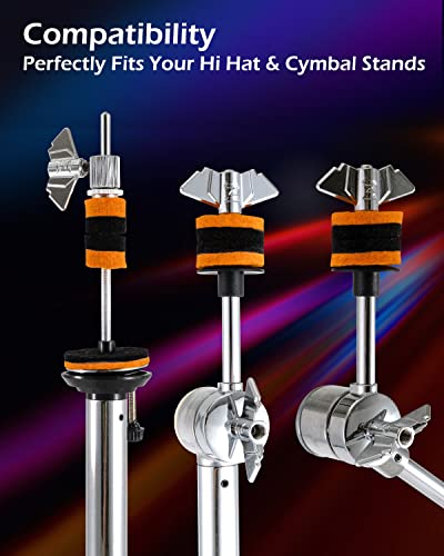 Ehwd Orange & Black Double Colored Wool Cymbal Felt, 7Pcs – Pack, 3 Essential Sizes In 1 Pack, Quality Cymbal Replacement Accessories. Edge Hardware Design Ftp1 #TOP3