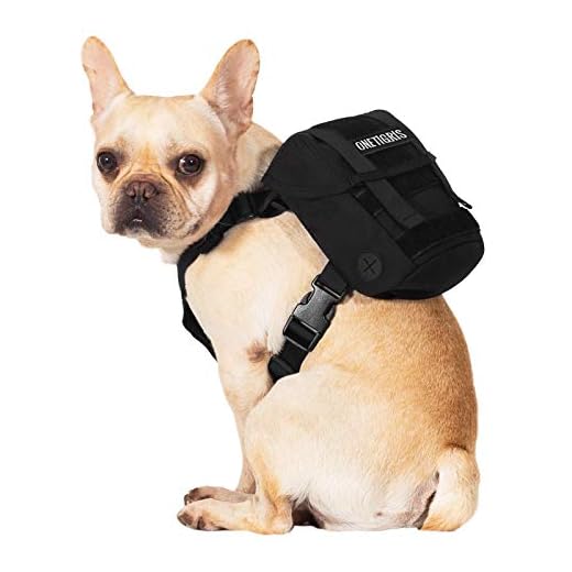 OneTigris Dog Pack, K9 Backpack Durable Small Medium Dog Pack with Litter Bag Exit for Camping Hiking Daily Walking (Ranger Green, Extra Small)