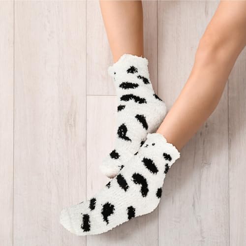 Image of Benefeet Sox Cute Fuzzy Socks for Women Girls - Fluffy Cozy Warm Winter Funny Animal Slipper Plush Sleeping Socks