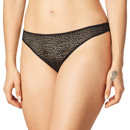 Dkny Womens Modern Lace Panty Thong Panties, Black, Medium Us #TOP1