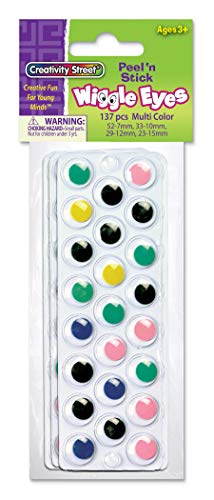 Creativity Street Wiggle Eyes Assorted Sizes And Bright Colors, 100-Piece (344611) #TOP14