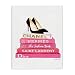 Stupell Industries Glam Pink Fashion Books Black Pump Hells Stretched Canvas Wall Art, Proudly Made in USA