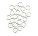 50 Jump Rings Open Sterling Silver Jewelry 19 Ga 6mm