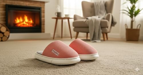 Image of DRUNKEN Slippers For Women Winter Sandals Casual Flats Home Footwear Man Girls Sliders Flip Flops Chappals Ladies Clogs Sleeper Slides Stylish Ortho Soft