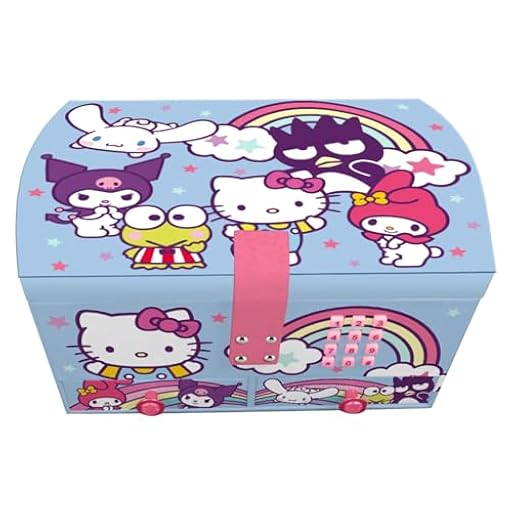 Kids Licensing - Joyero Secreto Musical Hello Kitty & Friends con Sonido y Compartimentos para niña, Joyero Infantil con Música, Perfecto para Regalo | Ya disponible en tu tienda friki favorita! En mundofriki.es!