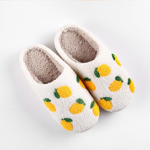Cherry Slippers for Women Men Fruit Shoes Cute Memory Foam Soft Winter Warm Indoor Outdoor Slippers3