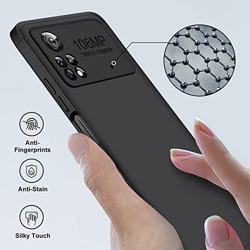 Image of Kapa Double Dip Full 360 Protection Back Case Cover for Poco X4 Pro (5G) (Black), Poly Carbonate