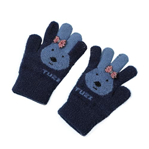 Kleinkind Halbfinger Handschuhe Fäustlinge mit Flip Cover Gestrickte Convertible Fingerlose Handschuhe Thermohandschuhe für Jungen Mädchen im Alter von 1-3 Jahren Strickhandschuhe Cover