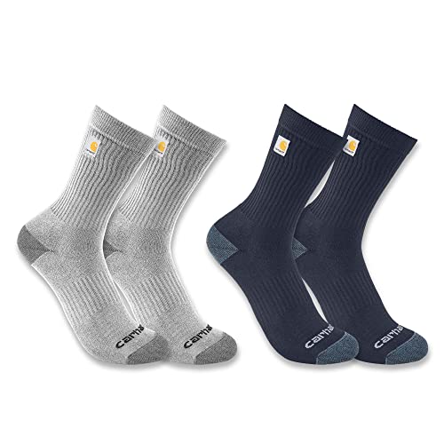 Carhartt Men's SC9972M Midweight Logo Crew Sock 2-Pack