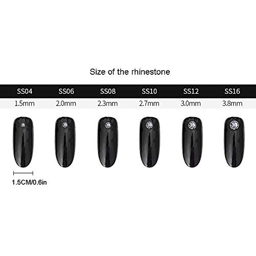 Flachbodenbohrer Glas Magie Gemischt Diamant Strass Schmuck Nail art Charme 3D Nagel Schmuck Diy Dekoration Nail art… – Bild 6
