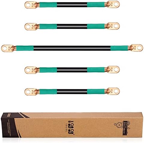 10L0L Golf Cart Battery Cable Set Fits EZGO TXT 94-Up Medalist/TXT，Corrosion Resistant, Ultra-Long Pure Copper Wire lugs，6 Surface Heavy Pressure Wiring， (4 Guage)