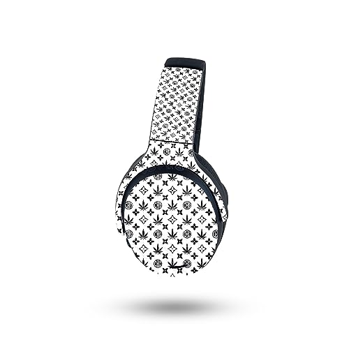 Image of MightySkins Carbon Fiber Skin Compatible with Skullcandy Crusher ANC 2 - CBD Black | Protective, Durable Textured Carbon Fiber Finish | Easy to Apply, Remove, and Change Style