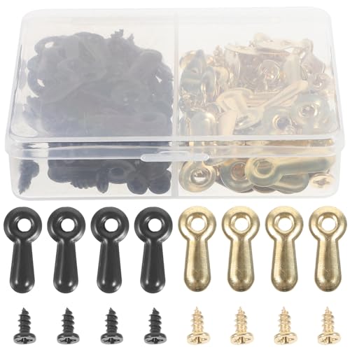 Image of Generic Picture Frame Backing Clips Iron Hardware Buckles with Screws for Wall Hanging Art