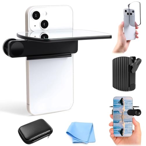 Smartphone Camera Mirror Reflection Clip Kit, HD Glass Phone Shooting