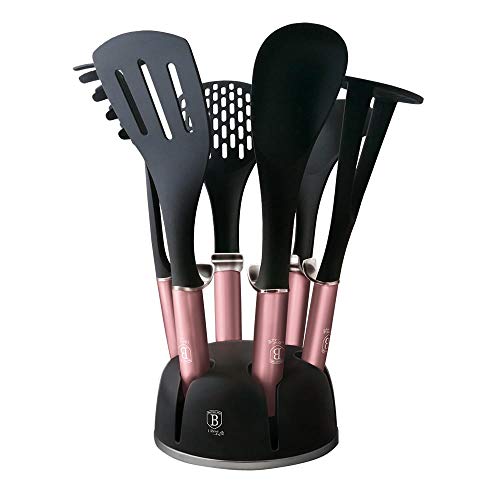 Berlinger Haus I-Rose Edition 7 stuks keuken tool set, I-Rose Edition BH/6244 pink roestvrij staal 18/8