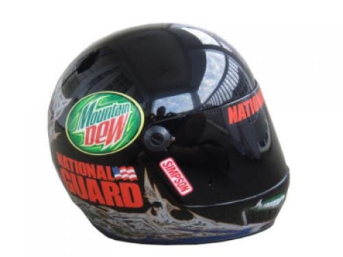 Dale Earnhardt Jr Signed MTN Dew Simpson F/S Helmet COA - Autographed NASCAR Helmets
