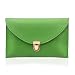 GEARONIC TM Fashion Designer Women Handbag Tote Bag PU Leather Shoulder Ladies Girls Purse Teens For Beach Travel Work Evening Day School Green