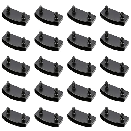 Fwobumy Lot de 20 Support Sommier à Lattes, Embout Latte Sommier Réparation 53 mm, Capuchon Latte Lit de Fixation pour Cadre de Lit Bois ou Métal, Pièces...
