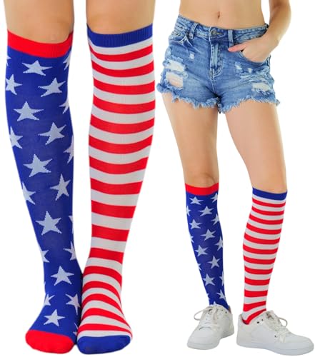 Image of ToBeInStyle Women's Acrylic Knee High Print Socks