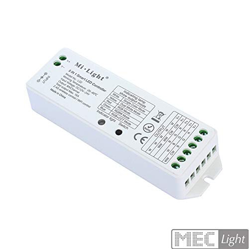 RGB+ CCT - Juego de control por radio LED con mando a distancia de 8 zonas (2,4 GHz, mando a distancia, 12-24 V)