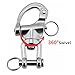 Laorde Quick Release Snap Shackle, 316 Stainless Steel, Marine Grade Clevis Swivel Hook, Sailboat Rigging Hardware (3-1/2 inch 2 Pack)