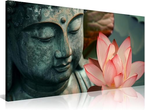 Impression sur toile fleur de lotus zen décoration salon et bureau