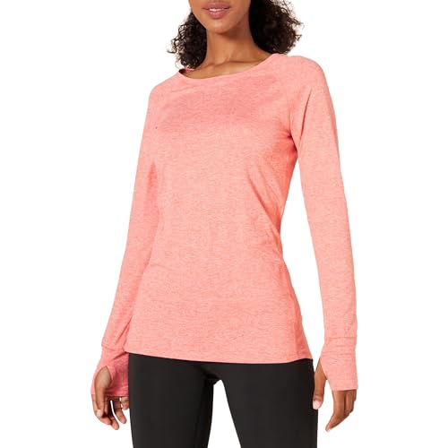 Image of Amazon Essentials Womens Brushed Tech Stretch Long-Sleeve Crewneck Shirt (Available in Plus Size)