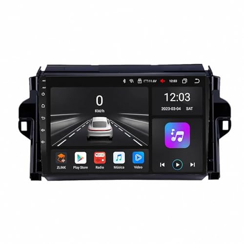 Radio Coche 2 DIN Toyota Fortuner Android Auto Pantalla 4 Nuclear 32G