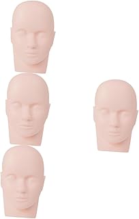 Beavorty 4 Pçs Modelo De Cabeça Manequim Manequim De Cílios Manequim Beleza Cabeça De Boneca Cabeça De Prática De Maquiagem Material De Pvc Manequim Cabeça De Manequim Cabeça De Manequim