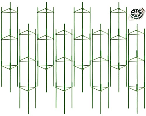 Legigo 8-Pack Tomato Cage For Garden Plant Support- Up To 48Inch Garden Stakes Tomato Cage, Tomato Trellis For Potted Plants, Tomato Cages Plant Stakes For Climbing Vegetables Plants Flowers #TOP8