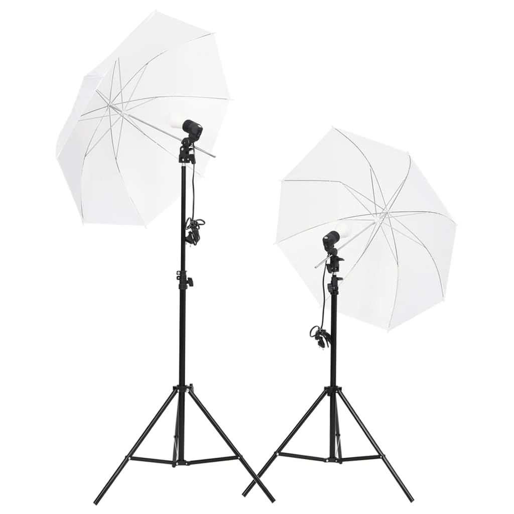 Kit da studio fotografico con illuminazione, sfondo, riflettore, lampade a LED per luce diurna, treppiedi in alluminio, temperatura di colore 5500 K, dimmerabile, per foto, video, ritratti