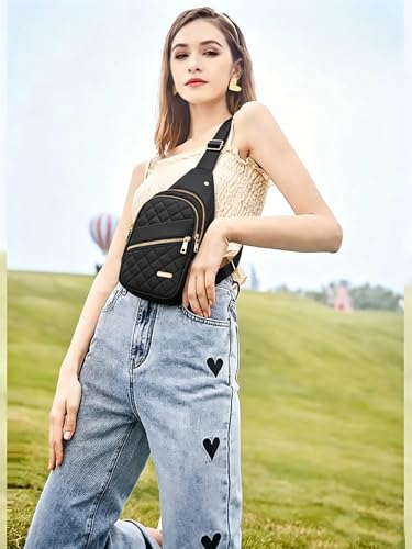 Image of YAZEKOUS Small Sling Bag Casual Crossbody Sling Backpack for Women Men, Trendy Cross Body Daypack Backpack