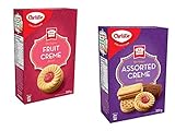 Peek Freans Cookies Bundle of 2 Flavor Packs Original Fruit Creme and Unique Assorted Creme Biscuits...