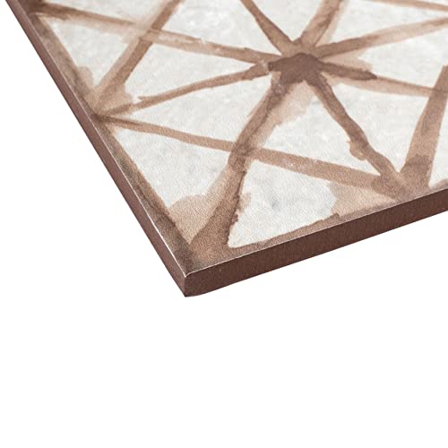 Somertile Kings Temple Oxide Encaustic 17.63" X 17.63" Ceramic Floor And Wall Tile #TOP2