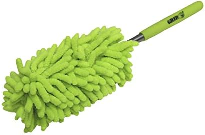 Grip Telescopic Micro Fiber Duster - Extends 10" to 34" - Traps and Holds Dust Without Harmful Cleaning Chemicals - Cleaning/Dusting Around Home, Office, Vehicle image 4