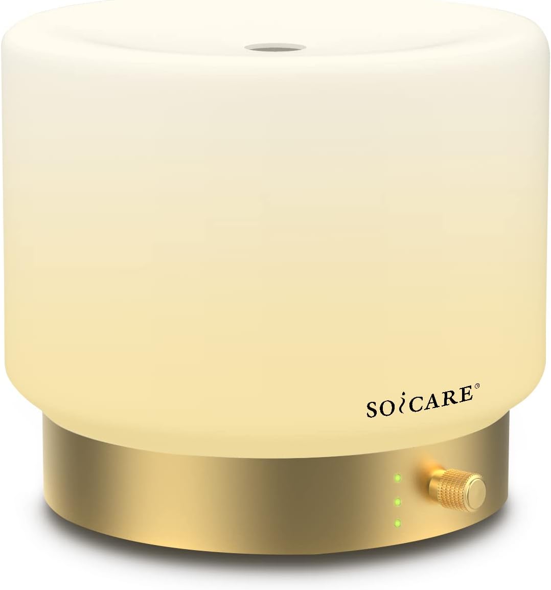 Difusor de Aromas Eléctrico de Vidrio con Base de Aleación Dorada 280ml