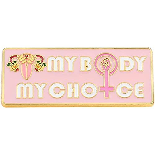 Image of Feminist Uterus Brooch Pin MYY BODY MY CHOICE Women'S Power Enamel Lapel Pins Cute Hat Pins Funny Brooch For Women Jewelry 02