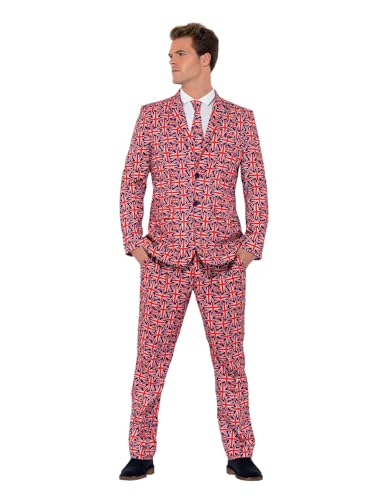 Smiffys Costume Union Jack, avec Veste, Pantalon et Cravate Halloween