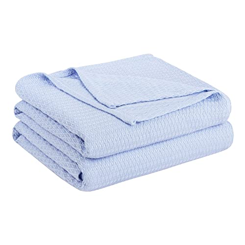 PiccoCasa Bamboo Blanket Light Blue 150x200cm