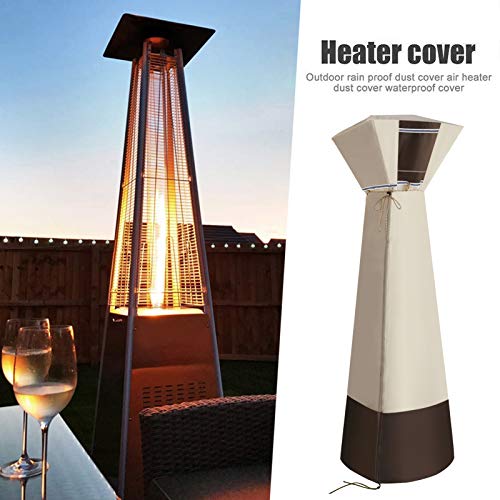 Outdoor Square Standup Patio Heater Cover Water-Resistant Heavy Duty Oxford Fabric With Zipper Heater Cover For Outdoor Heaters, Pu Coating, Anti-Uv, Windproof, Anti-Dust(90"*21"*21") #TOP3