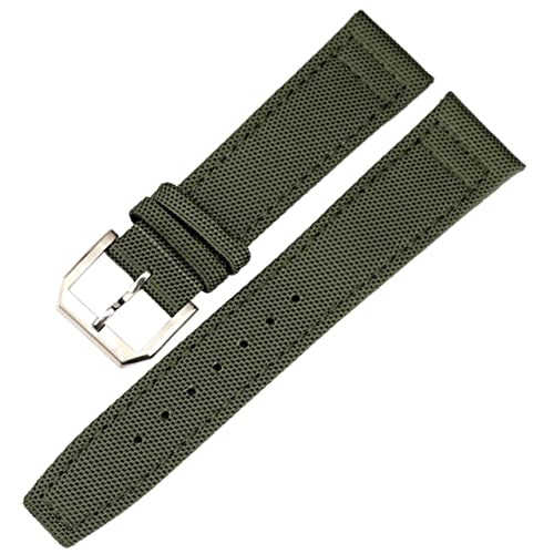 Correa de nylon y cuero con cierre seguro para relojes de hombre estilo Portugieser